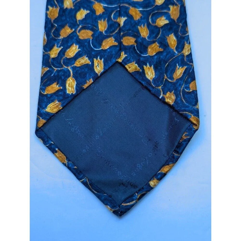 ERMENEGILDO ZEGNA Men's Silk‎ Necktie ITALY Luxury Geometric Pattern 3.75